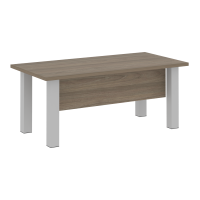 Стол руководителя прямой (опоры серые) Yalta LT.D-18.1 вяз благородный